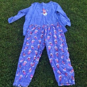 Pajama Set-Snowman, (Dreams Co.)